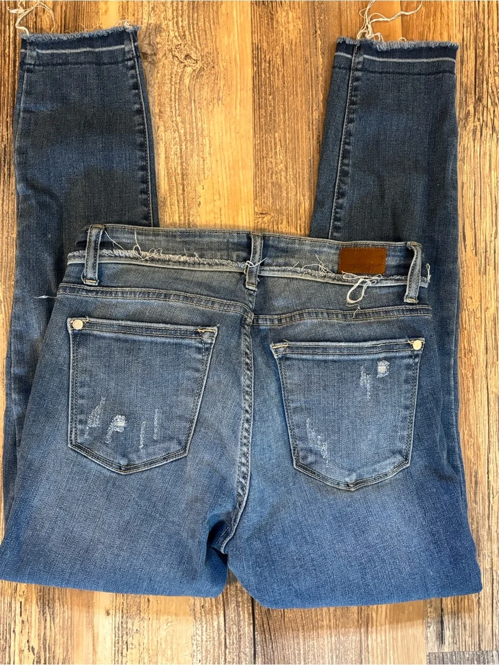 Judy Blue Distressed & Frayed Skinny Jeans - Size 5/27